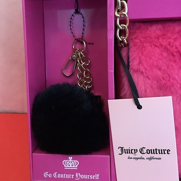 Juicy Couture Free Love Pink Crossbody & Keychain Boxed Gift Set - Picture 3 of 5